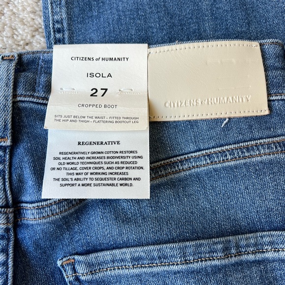 Citizens of Humanity ISOLA Cropped Boot Premium Vintage Jeans NWT!!! SZ-27 😍😍 - Picture 6 of 7